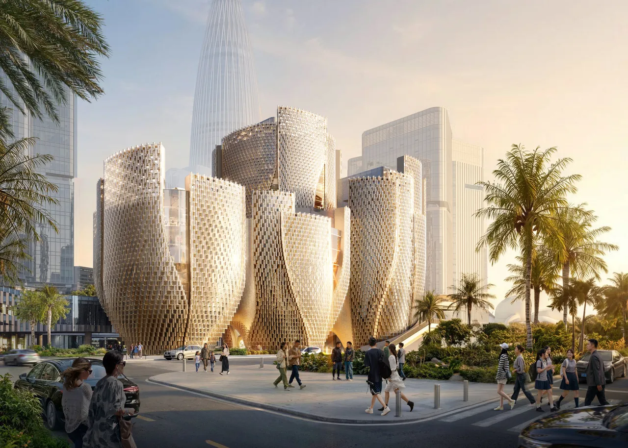 Inside the Róng Museum of Art building site, where different volumes ‘grow together’